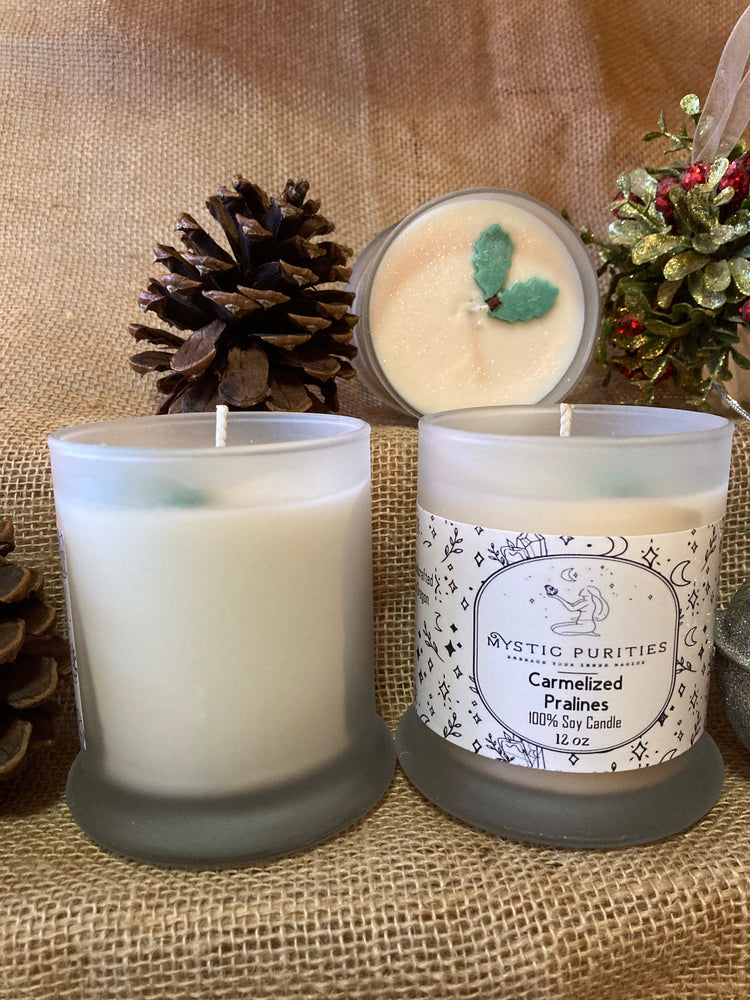 Caramelized Pralines | 12oz Glass Soy Candle