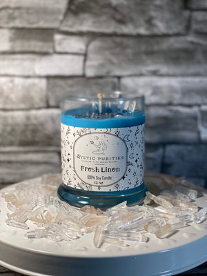 
            
                Load image into Gallery viewer, Fresh Linen | 12oz Glass Soy Candle
            
        